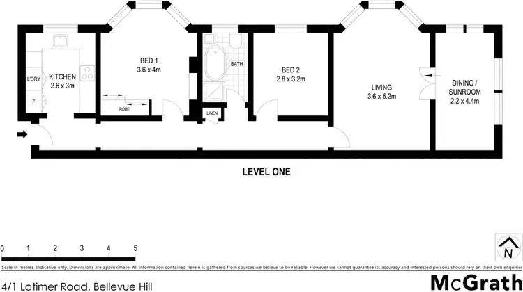 Floorplan of Homely apartment listing, 4/1 Latimer Road, Bellevue Hill NSW 2023