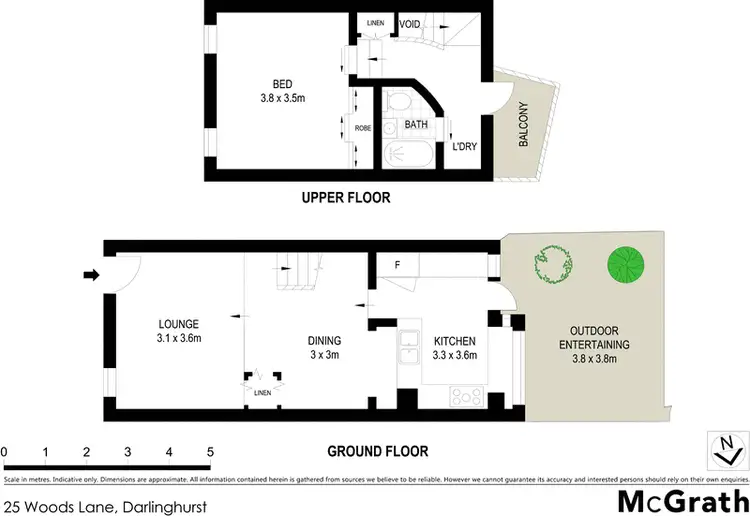Floorplan of Homely house listing, 25 Woods Lane, Darlinghurst NSW 2010