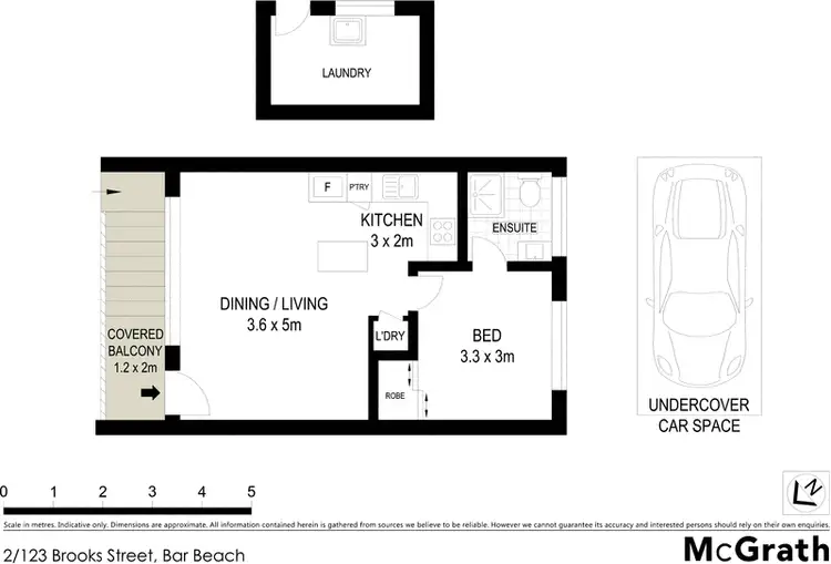 Floorplan of Homely apartment listing, 2/123 Brooks Street, Bar Beach NSW 2300