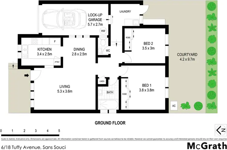 Floorplan of Homely villa listing, 6/18 Tuffy Avenue, Sans Souci NSW 2219