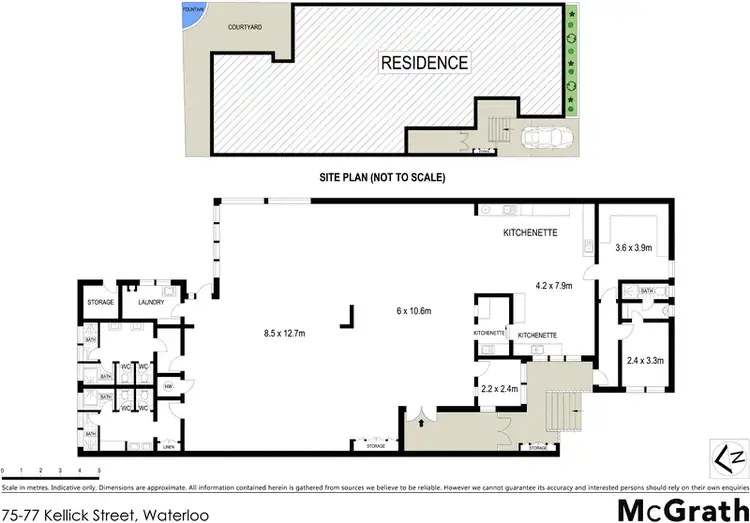 Floorplan of Homely house listing, 75-77 Kellick Street, Waterloo NSW 2017