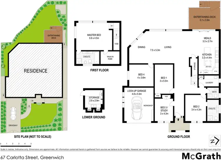 Floorplan of Homely house listing, 67 Carlotta Street, Greenwich NSW 2065