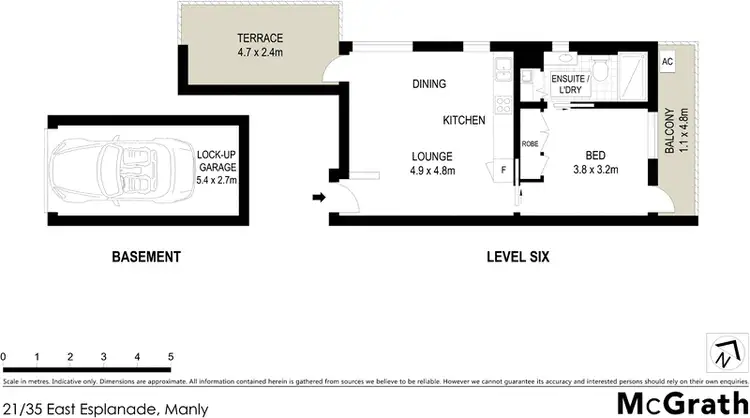 Floorplan of Homely apartment listing, 21/35 East Esplanade, Manly NSW 2095
