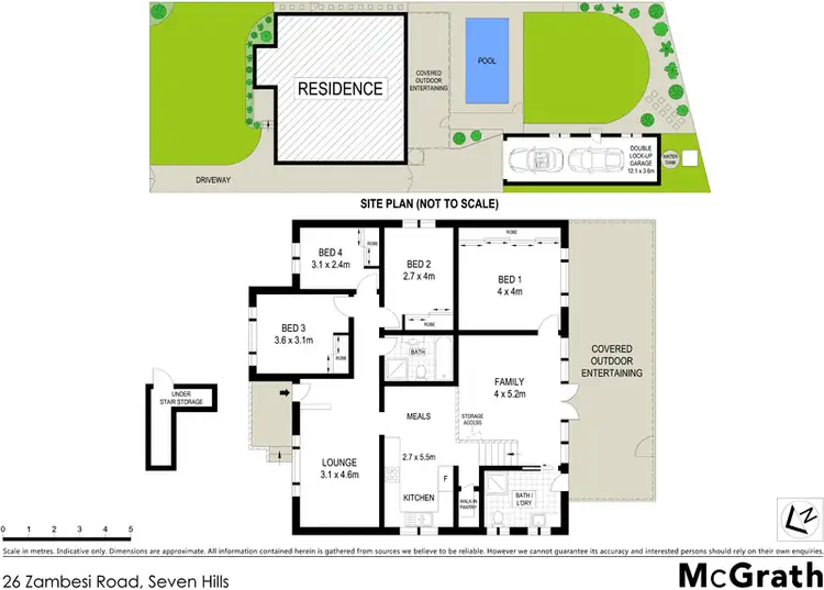 Floorplan of Homely house listing, 26 Zambesi Road, Seven Hills NSW 2147