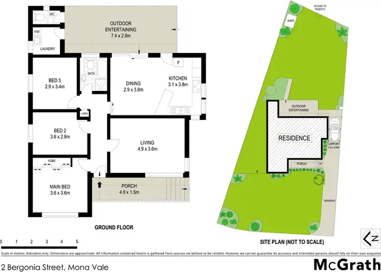 Floorplan of Homely house listing, 2 Bergonia Street, Mona Vale NSW 2103