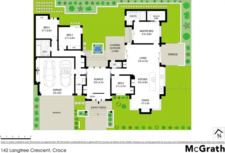 Floorplan of Homely house listing, 142 Langtree Crescent, Crace ACT 2911