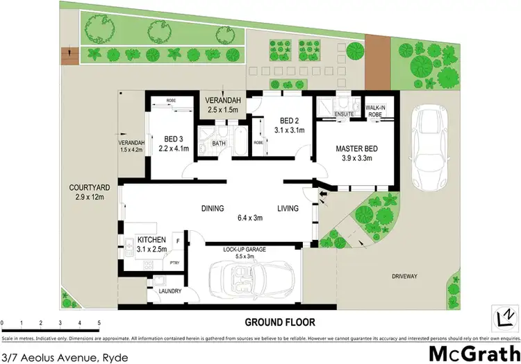 Floorplan of Homely villa listing, 3/7 Aeolus Avenue, Ryde NSW 2112