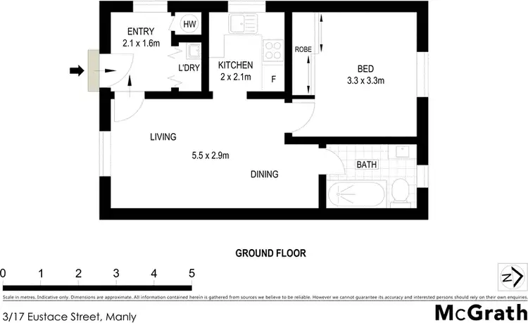 Floorplan of Homely apartment listing, 3/17 Eustace Street, Manly NSW 2095