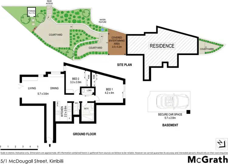Floorplan of Homely apartment listing, 5/1 McDougall Street, Kirribilli NSW 2061