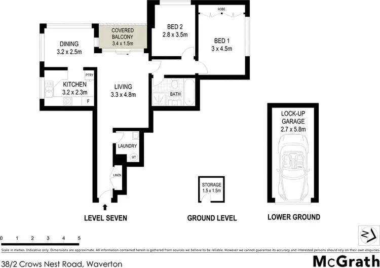 Floorplan of Homely apartment listing, 38/2 Crows Nest Road, Waverton NSW 2060