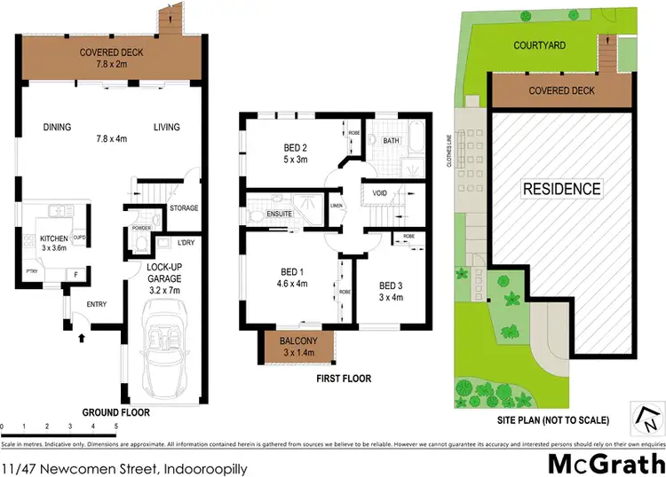 Floorplan of Homely townhouse listing, 11/47 Newcomen Street, Indooroopilly QLD 4068