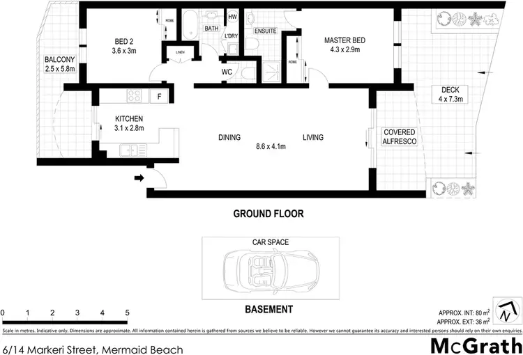 Floorplan of Homely apartment listing, 6/14 Markeri Street, Mermaid Beach QLD 4218