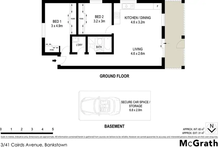 Floorplan of Homely unit listing, 3/41 Cairds Avenue, Bankstown NSW 2200