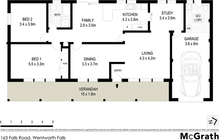 Floorplan of Homely house listing, 163 Falls Road, Wentworth Falls NSW 2782
