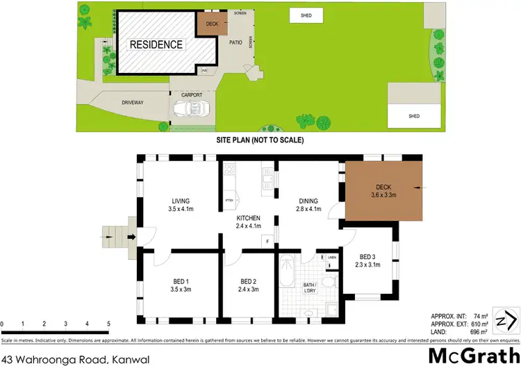 Floorplan of Homely house listing, 43 Wahroonga Road, Kanwal NSW 2259