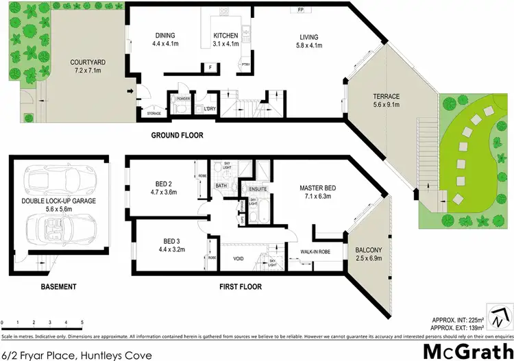 Floorplan of Homely townhouse listing, 6/2 Fryar Place, Huntleys Cove NSW 2111