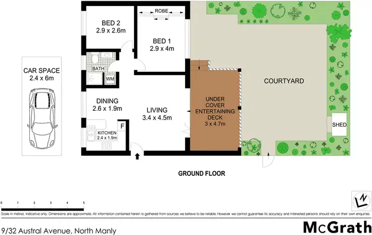 Floorplan of Homely apartment listing, 9/32 Austral Avenue, North Manly NSW 2100