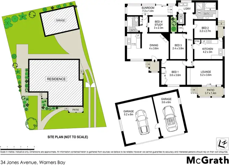 Floorplan of Homely house listing, 34 Jones Avenue, Warners Bay NSW 2282
