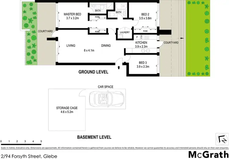 Floorplan of Homely apartment listing, 2/94 Forsyth Street, Glebe NSW 2037