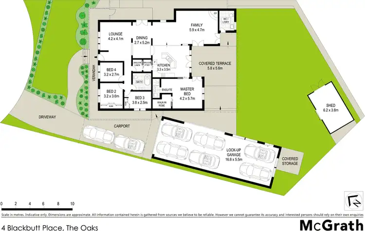 Floorplan of Homely house listing, 4 Blackbutt Place, The Oaks NSW 2570