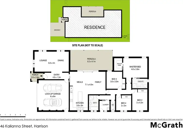 Floorplan of Homely house listing, 46 Kalianna Street, Harrison ACT 2914