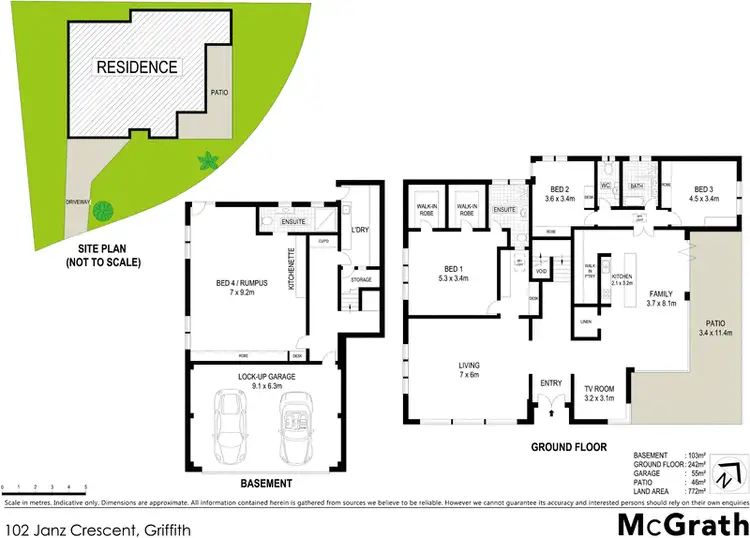 Floorplan of Homely house listing, 102 Jansz Crescent, Griffith ACT 2603
