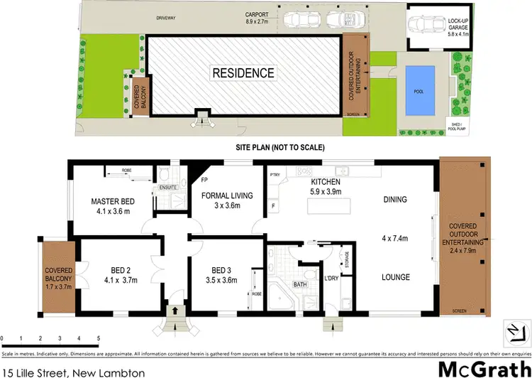 Floorplan of Homely house listing, 15 Lille Street, New Lambton NSW 2305
