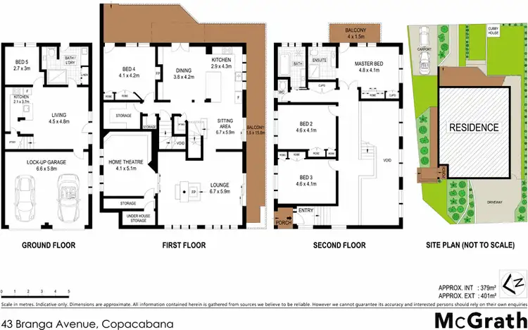 Floorplan of Homely house listing, 43 Branga Avenue, Copacabana NSW 2251