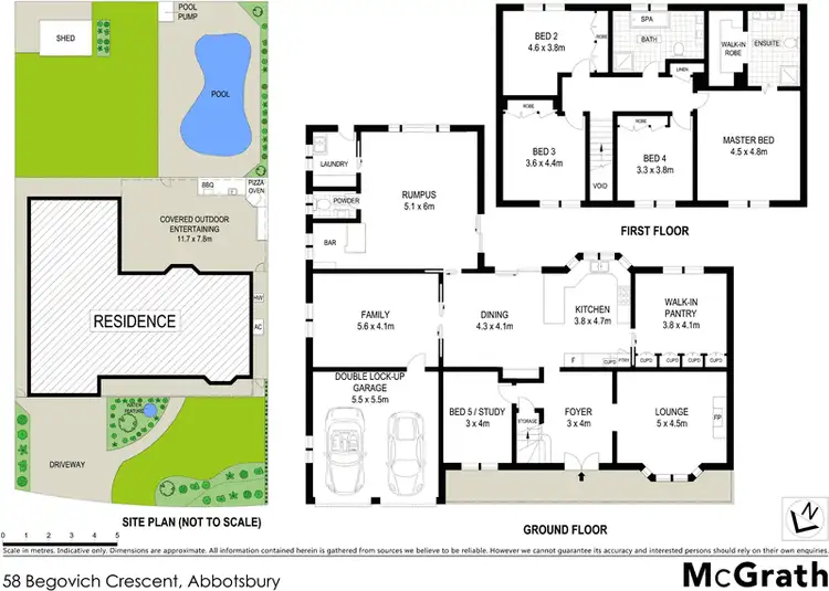 Floorplan of Homely house listing, 58 Begovich Crescent, Abbotsbury NSW 2176