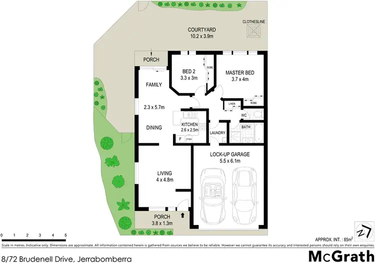 Floorplan of Homely townhouse listing, 8/72 Brudenell Drive, Jerrabomberra NSW 2619