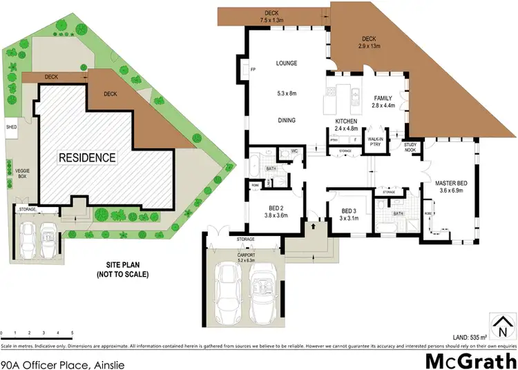 Floorplan of Homely house listing, 90A Officer Place, Ainslie ACT 2602