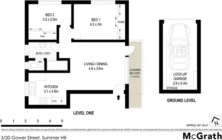 Floorplan of Homely apartment listing, 3/20 Gower Street, Summer Hill NSW 2130