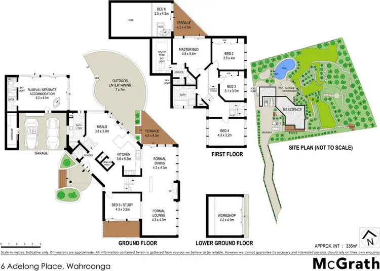 Floorplan of Homely house listing, 6 Adelong Place, Wahroonga NSW 2076