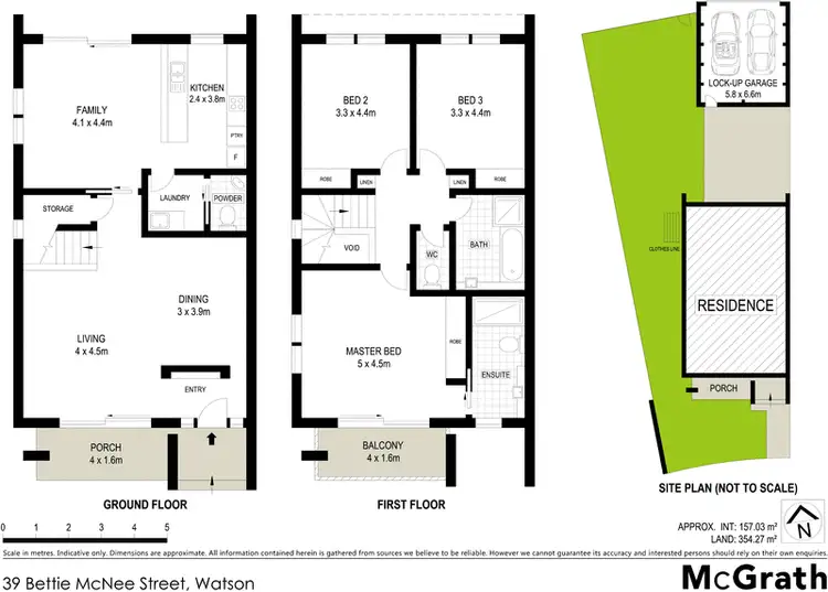 Floorplan of Homely house listing, 39 Bettie McNee Street, Watson ACT 2602