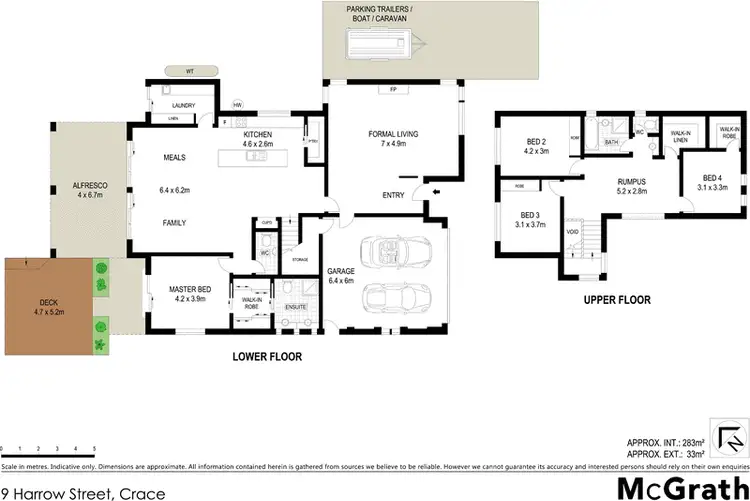Floorplan of Homely house listing, 9 Harrow Street, Crace ACT 2911