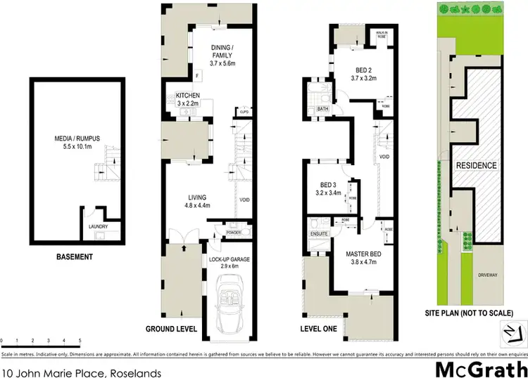 Floorplan of Homely house listing, 10 John Marie Place, Roselands NSW 2196
