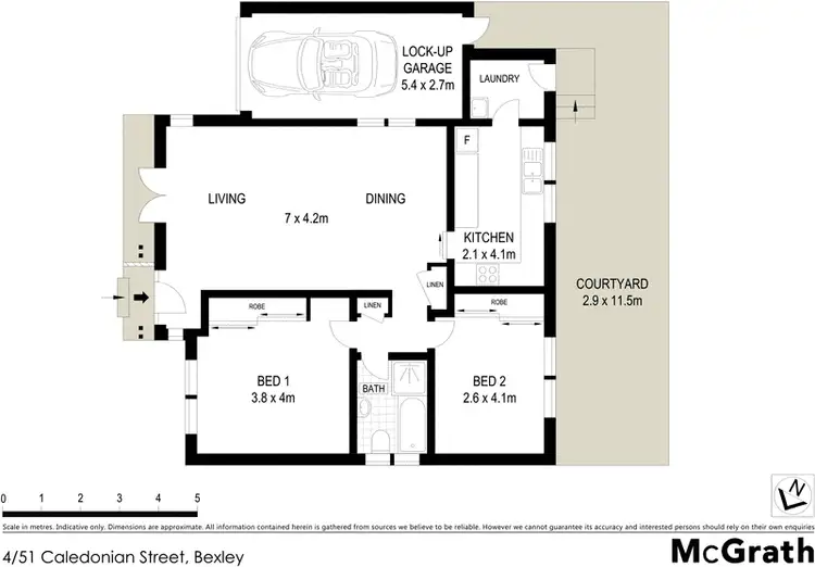 Floorplan of Homely villa listing, 4/51 Caledonian Street, Bexley NSW 2207