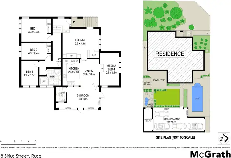 Floorplan of Homely house listing, 8 Sirius Street, Ruse NSW 2560