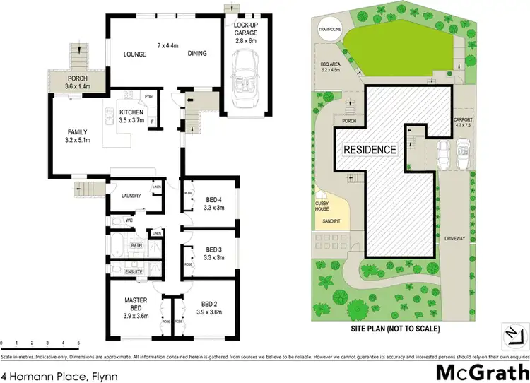 Floorplan of Homely house listing, 4 Homann Place, Flynn ACT 2615