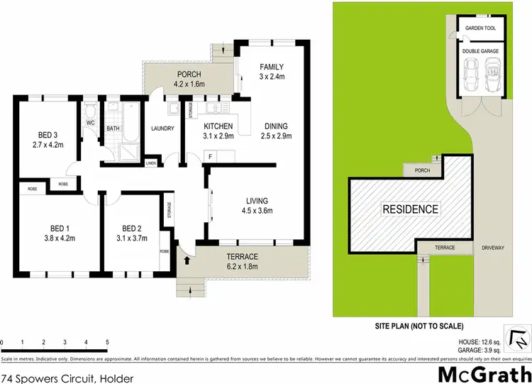 Floorplan of Homely house listing, 74 Spowers Circuit, Holder ACT 2611