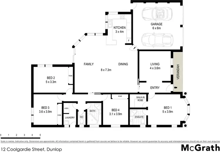 Floorplan of Homely house listing, 12 Coolgardie Street, Dunlop ACT 2615