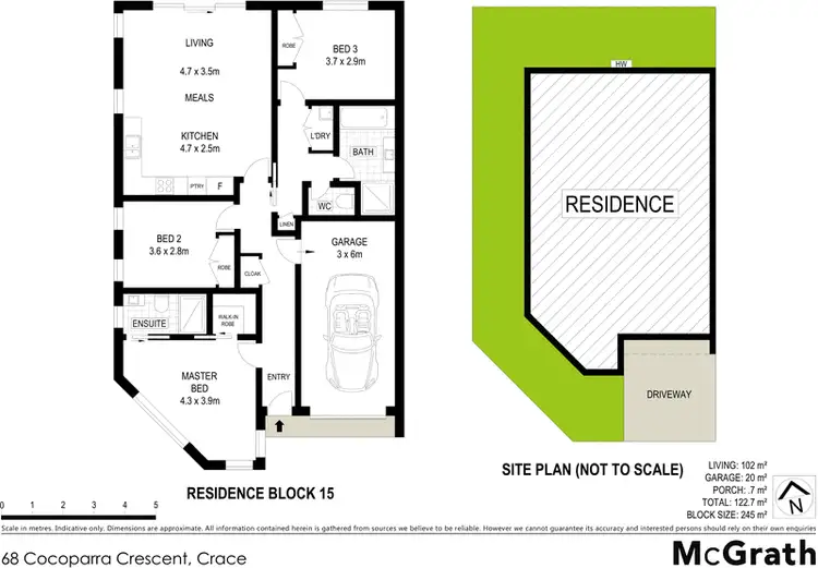 Floorplan of Homely house listing, 68 Cocoparra Crescent, Crace ACT 2911