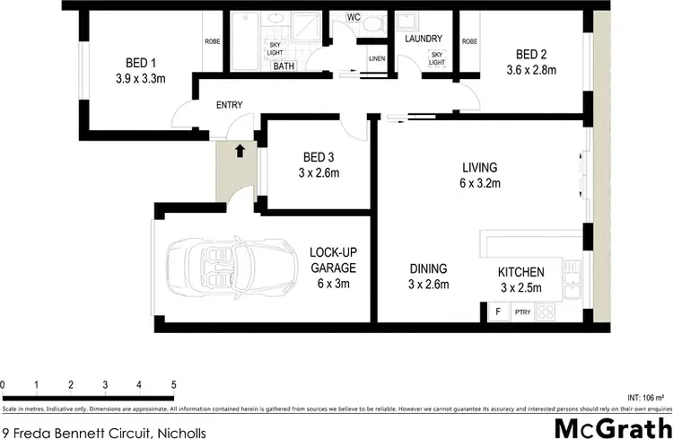 Floorplan of Homely house listing, 9 Freda Bennett Circuit, Nicholls ACT 2913