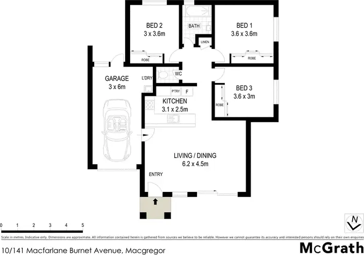Floorplan of Homely townhouse listing, 10/141 Macfarlane Burnet Avenue, Macgregor ACT 2615