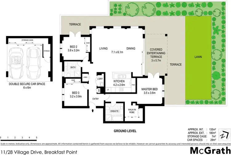 Floorplan of Homely apartment listing, 11/28 Village Drive, Breakfast Point NSW 2137