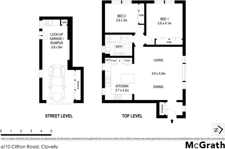 Floorplan of Homely apartment listing, 6/10 Clifton Road, Clovelly NSW 2031