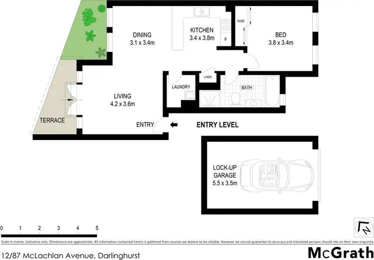 Floorplan of Homely apartment listing, 12/87 McLachlan Avenue, Darlinghurst NSW 2010