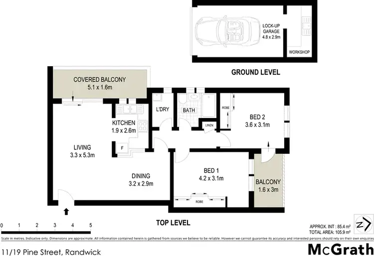 Floorplan of Homely apartment listing, 11/19 Pine Street, Randwick NSW 2031
