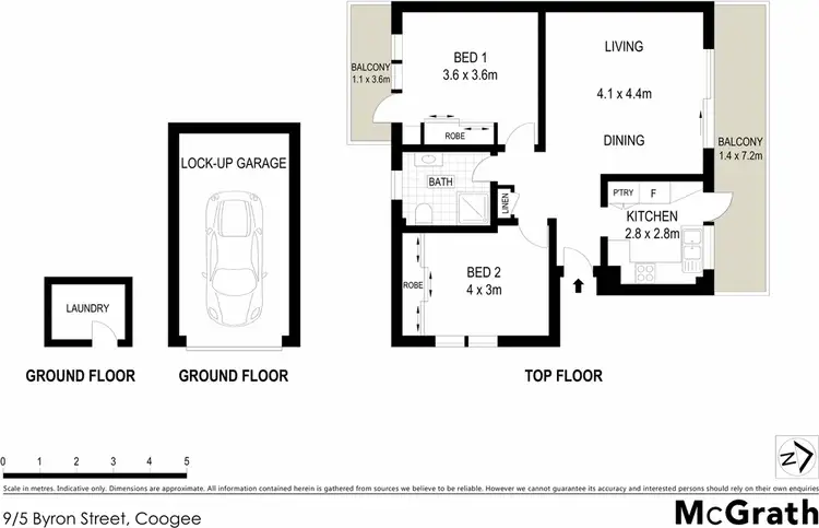 Floorplan of Homely apartment listing, 9/5 Byron Street, Coogee NSW 2034