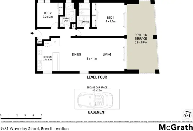 Floorplan of Homely apartment listing, 9/31 Waverley Street, Bondi Junction NSW 2022